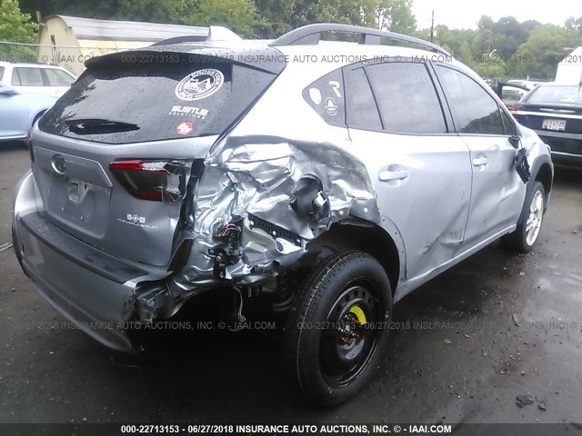 JF2GTACC7JH214277 - 2018 SUBARU CROSSTREK PREMIUM Արծաթագույն լուսանկար 6