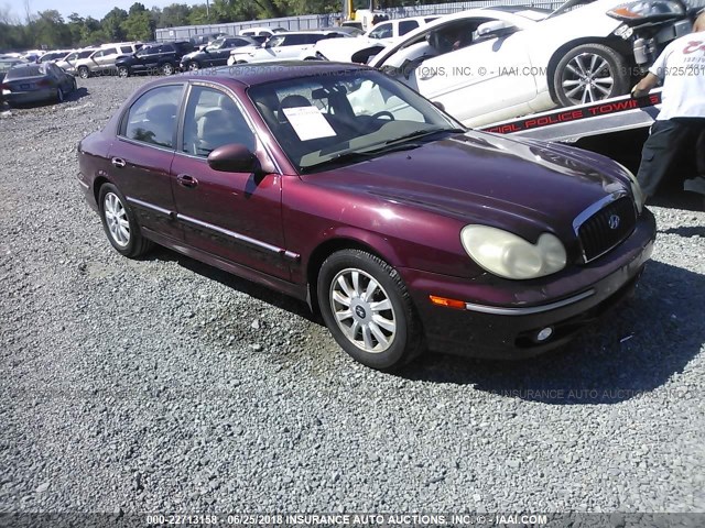 KMHWF35H85A144711 - 2005 HYUNDAI SONATA GLS/LX MAROON photo 1