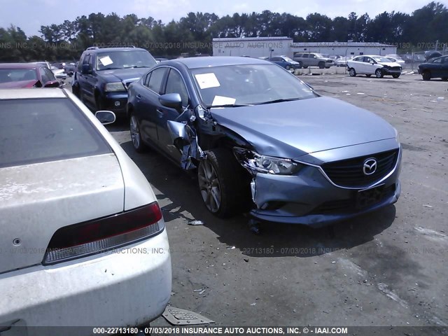 JM1GJ1T6XE1147994 - 2014 MAZDA 6 TOURING BLUE photo 1