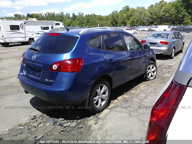 JN8AS58V29W187512 - 2009 NISSAN ROGUE S/SL BLUE photo 4