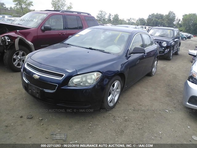 1G1ZA5E00A4104081 - 2010 CHEVROLET MALIBU LS Mavi foto 2