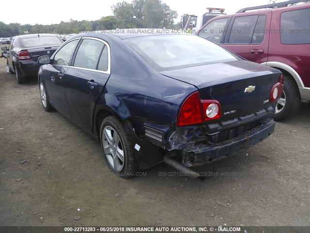 1G1ZA5E00A4104081 - 2010 CHEVROLET MALIBU LS Mavi foto 3