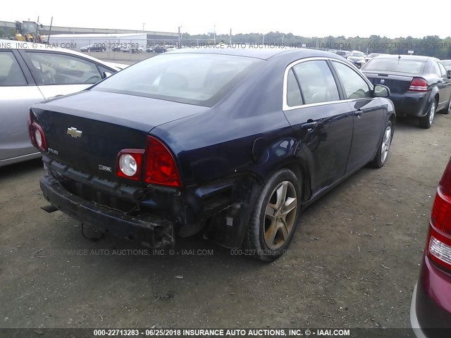 1G1ZA5E00A4104081 - 2010 CHEVROLET MALIBU LS Mavi foto 4
