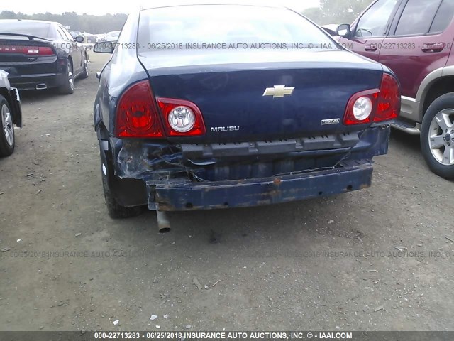 1G1ZA5E00A4104081 - 2010 CHEVROLET MALIBU LS Mavi foto 6
