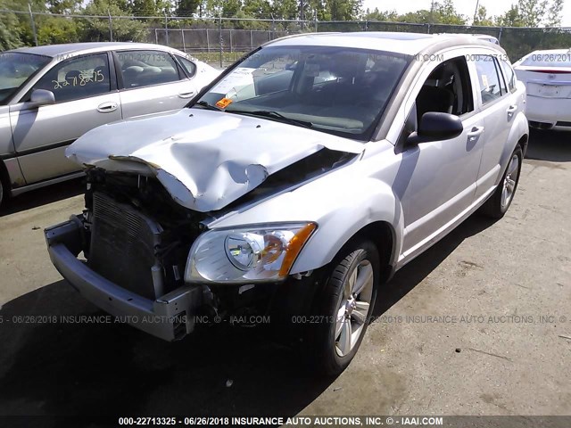 1B3CB3HAXBD254706 - 2011 DODGE CALIBER MAINSTREET SILVER photo 2