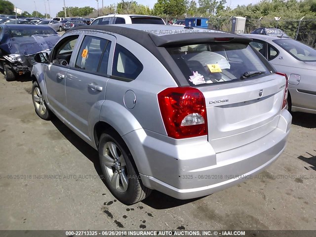 1B3CB3HAXBD254706 - 2011 DODGE CALIBER MAINSTREET SILVER photo 3