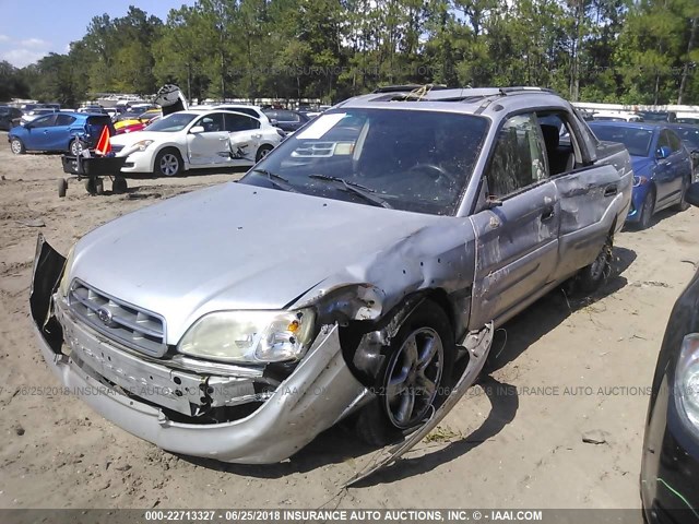 4S4BT62CX37112421 - 2003 SUBARU BAJA SPORT SILVER photo 2