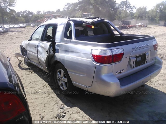 4S4BT62CX37112421 - 2003 SUBARU BAJA SPORT SILVER photo 3