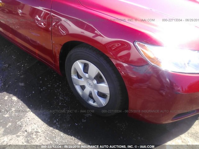 4T1BE46K57U137539 - 2007 TOYOTA CAMRY NEW GENERAT CE/LE/XLE/SE RED photo 6