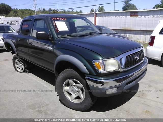 5TEHN72N12Z032464 - 2002 TOYOTA TACOMA DOUBLE CAB 绿色 照片 1