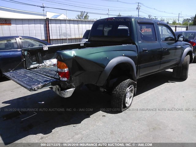 5TEHN72N12Z032464 - 2002 TOYOTA TACOMA DOUBLE CAB 绿色 照片 6