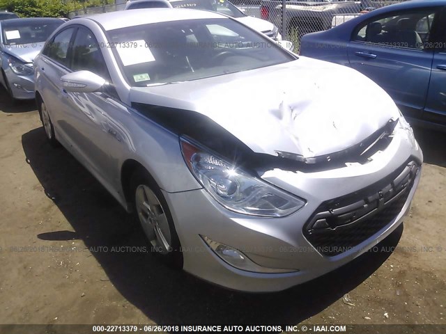 KMHEC4A42BA017316 - 2011 HYUNDAI SONATA HYBRID SILVER photo 1