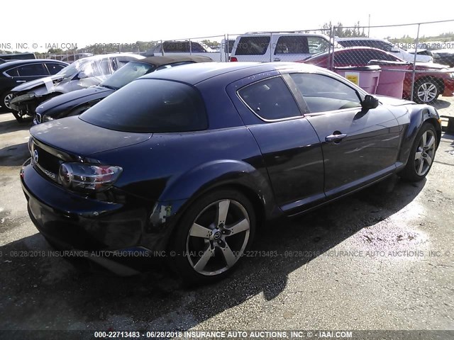 JM1FE173370208644 - 2007 MAZDA RX8 BLUE photo 4