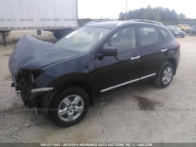 JN8AS5MT8EW623939 - 2014 NISSAN ROGUE SELECT S BLACK photo 2