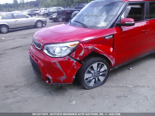 KNDJX3A59F7786635 - 2015 KIA SOUL ! RED photo 6