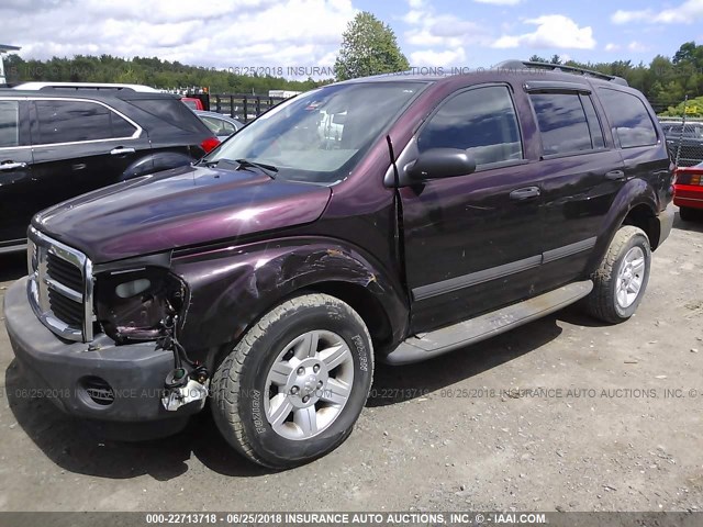 1D4HB38N75F554125 - 2005 DODGE DURANGO ST 勃艮第红 照片 2