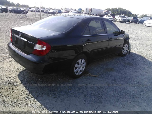 4T1BE32K14U345865 - 2004 TOYOTA CAMRY LE/XLE/SE 黑色 照片 4