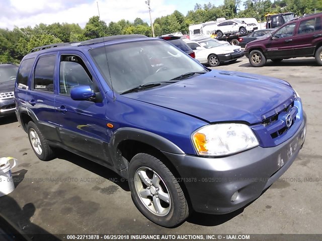4F2CZ96195KM16471 - 2005 MAZDA TRIBUTE S BLUE photo 1