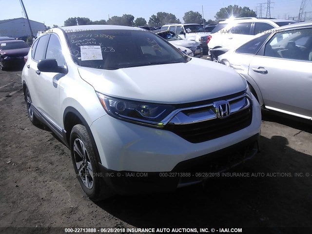 2HKRW6H32HH200528 - 2017 HONDA CR-V LX WHITE photo 1