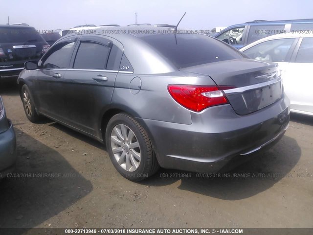 1C3CCBBB0DN553114 - 2013 CHRYSLER 200 TOURING GRAY photo 3