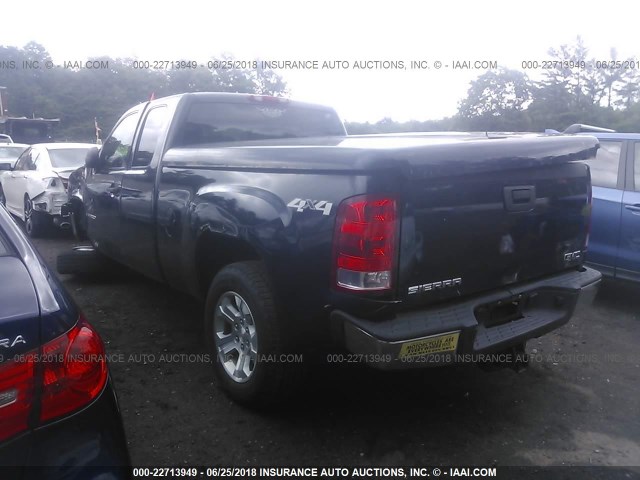 1GTEK19J77E576828 - 2007 GMC NEW SIERRA K1500 BLUE photo 3