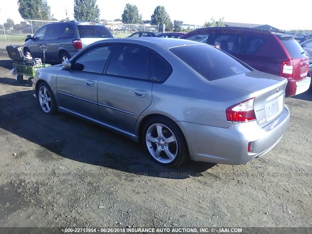 4S3BL616787203850 - 2008 SUBARU LEGACY 2.5I GRAY photo 3