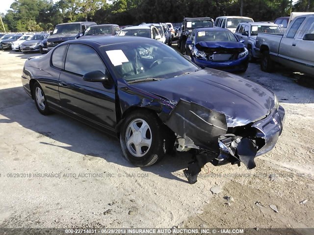 2G1WX15K719351851 - 2001 CHEVROLET MONTE CARLO SS ლურჯი ფოტო 1