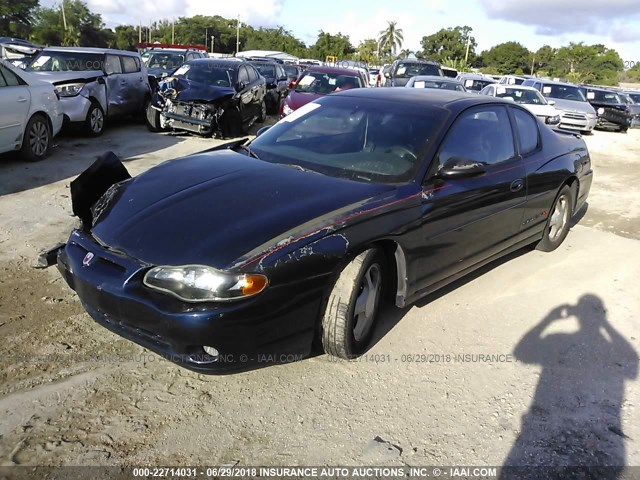 2G1WX15K719351851 - 2001 CHEVROLET MONTE CARLO SS ლურჯი ფოტო 2