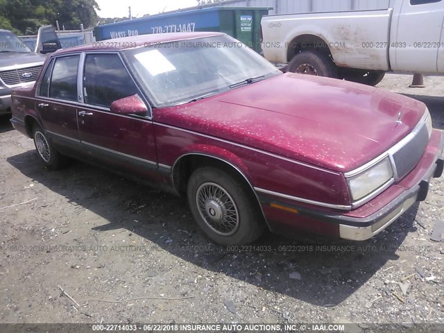 1G4HR54C2MH463867 - 1991 BUICK LESABRE LIMITED RED photo 1