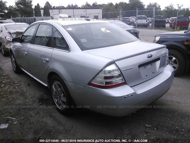 1FAHP25W59G106333 - 2009 FORD TAURUS LIMITED SILVER photo 3