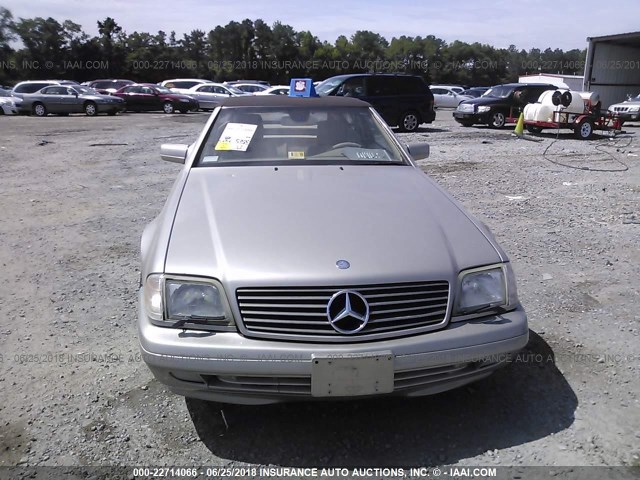 WDBFA67F1WF163054 - 1998 MERCEDES-BENZ SL 500 TAN photo 6