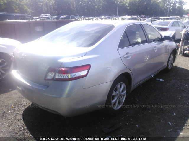 4T1BF3EK7BU167093 - 2011 TOYOTA CAMRY SE/LE/XLE 银色 照片 4