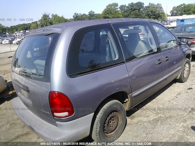 2P4FP2533WR741015 - 1998 PLYMOUTH VOYAGER PURPLE photo 4