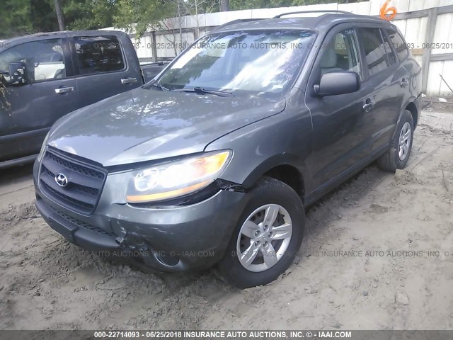 5NMSG13D09H255074 - 2009 HYUNDAI SANTA FE GLS GRAY photo 2