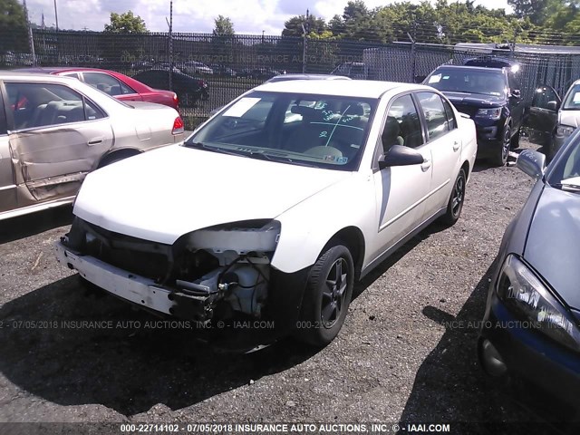 1G1ZT52825F103254 - 2005 CHEVROLET MALIBU LS თეთრი ფოტო 2