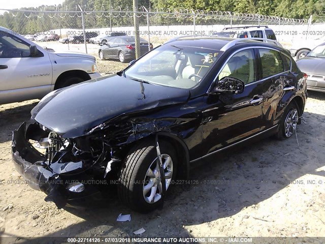 JNKAJ09F49M952061 - 2009 INFINITI EX35 JOURNEY BLACK photo 2