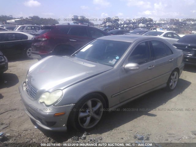 WDBRF52H06F742246 - 2006 MERCEDES-BENZ C GENERATION 2006 230 SILVER photo 2