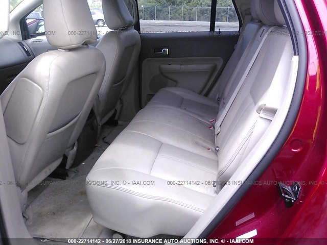 2FMDK39CX9BA79050 - 2009 FORD EDGE LIMITED MAROON photo 8