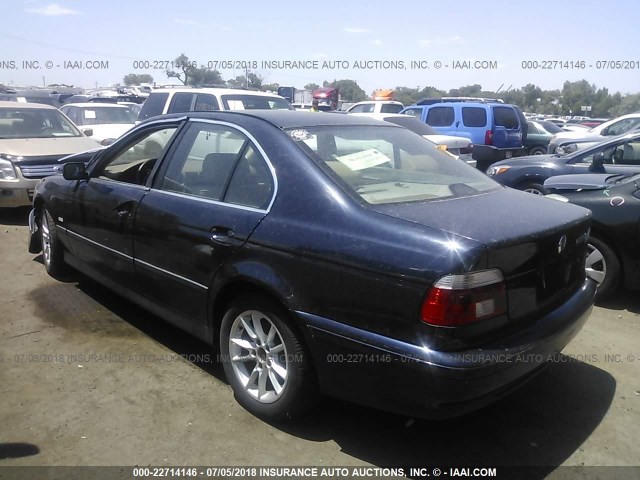 WBADT43403G033877 - 2003 BMW 525 I AUTOMATIC BLUE photo 3