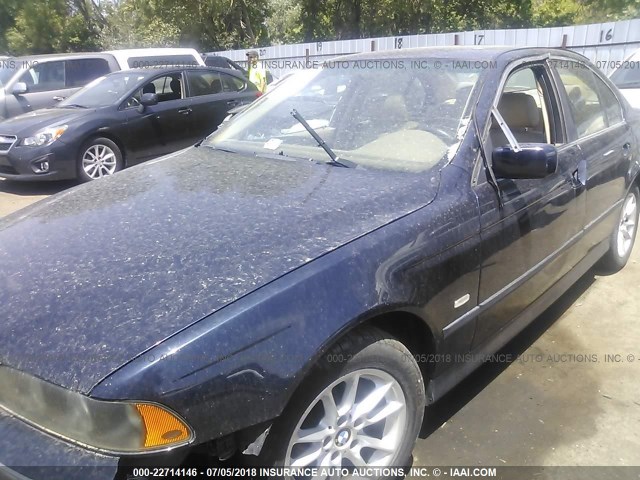 WBADT43403G033877 - 2003 BMW 525 I AUTOMATIC BLUE photo 6