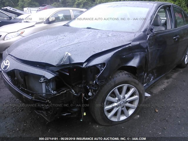 4T4BF3EK6BR119641 - 2011 TOYOTA CAMRY SE/LE/XLE GRAY photo 6