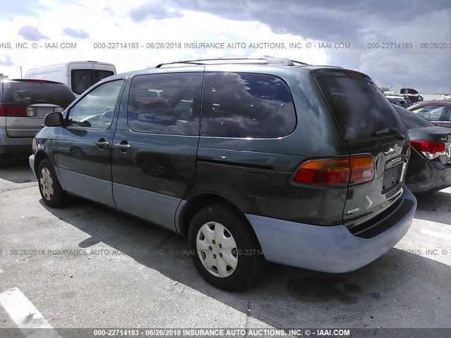 4T3ZF13C5XU140200 - 1999 TOYOTA SIENNA LE/XLE GREEN photo 3