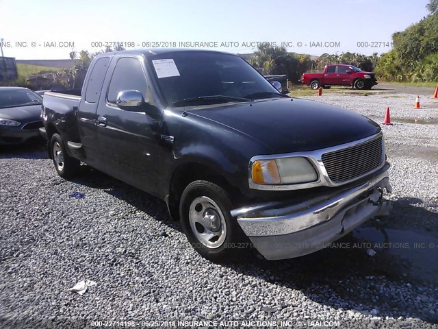 2FTZX07251CA74051 - 2001 FORD F150 BLUE photo 1