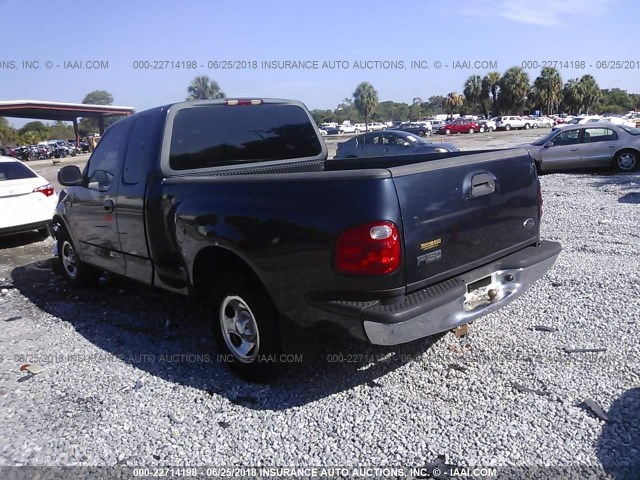 2FTZX07251CA74051 - 2001 FORD F150 BLUE photo 3