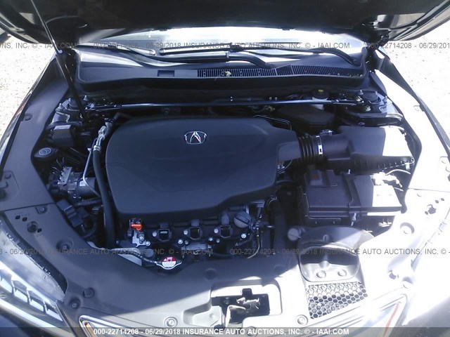 19UUB3F77FA003435 - 2015 ACURA TLX ADVANCE შავი ფოტო 10