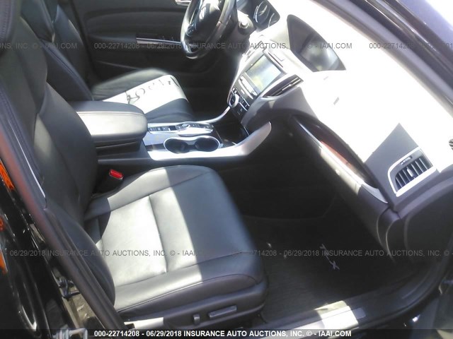 19UUB3F77FA003435 - 2015 ACURA TLX ADVANCE შავი ფოტო 5