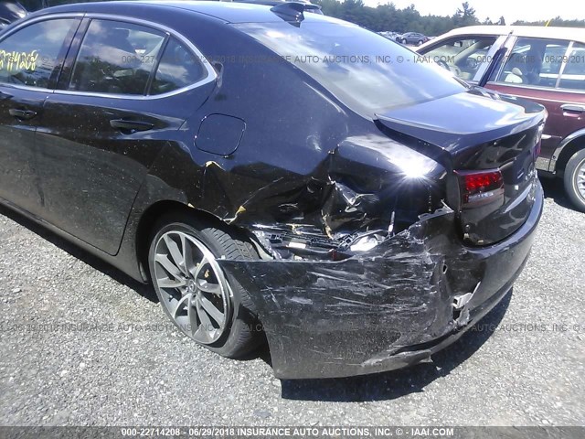 19UUB3F77FA003435 - 2015 ACURA TLX ADVANCE შავი ფოტო 6