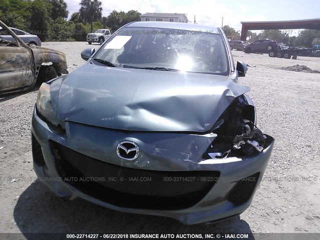 JM1BL1V74D1747046 - 2013 MAZDA 3 I GREEN photo 6