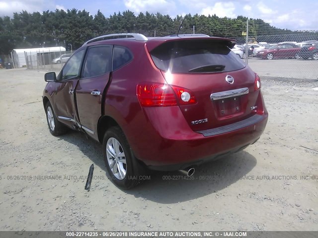 JN8AS5MVXCW361789 - 2012 NISSAN ROGUE S/SV RED photo 3