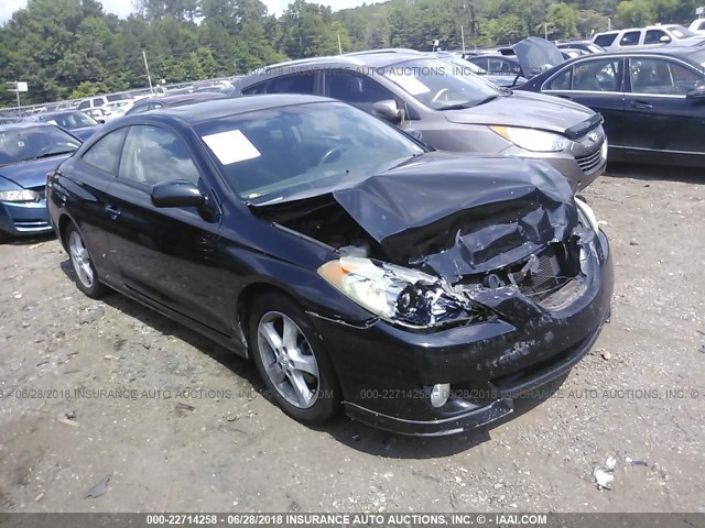 4T1CE38PX5U965705 - 2005 TOYOTA CAMRY SOLARA SE/SLE BLACK photo 1